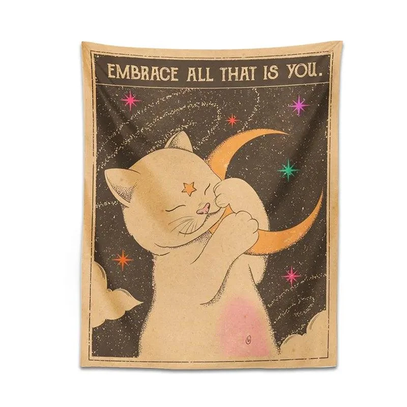 Cat_Tapestry_Wall_Hanging_-_-4150455 Cat Tapestry Wall Hanging -