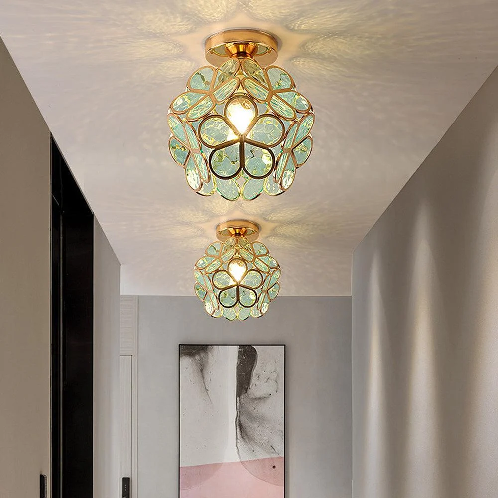 Ceiling lamp - Floris - Elegant Design - Glass Shade - - #tag1#