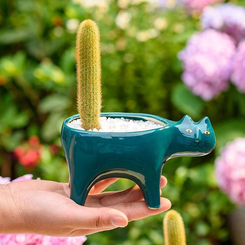 Ceramic_Abstract_Cat_Planter_-_-_tag1_-4165920 Ceramic Abstract Cat Planter - - #tag1#