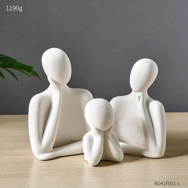 Ceramic_Abstract_Family_of_Three_-_-_tag1_-4166384 Ceramic Abstract Family of Three - - #tag1#