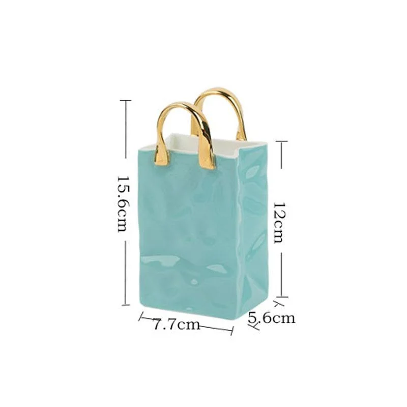Ceramic Bag Vase -