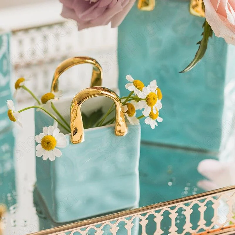 Ceramic Bag Vase -