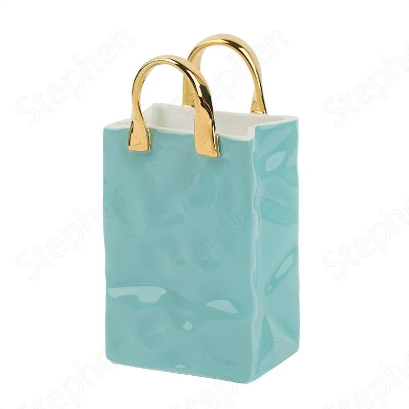 Ceramic Bag Vase -