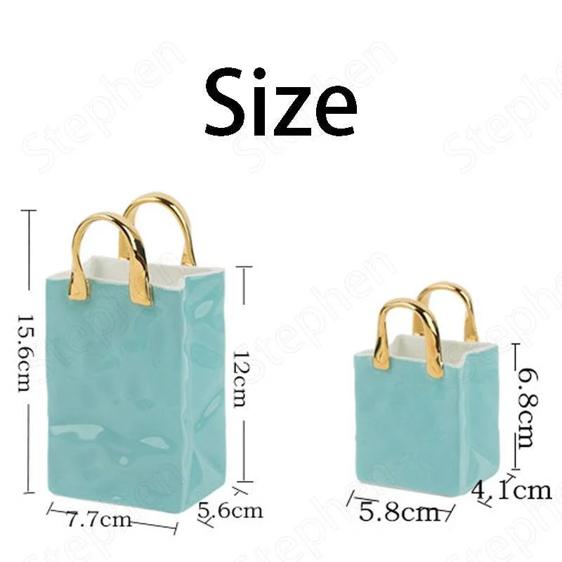 Ceramic Bag Vase -