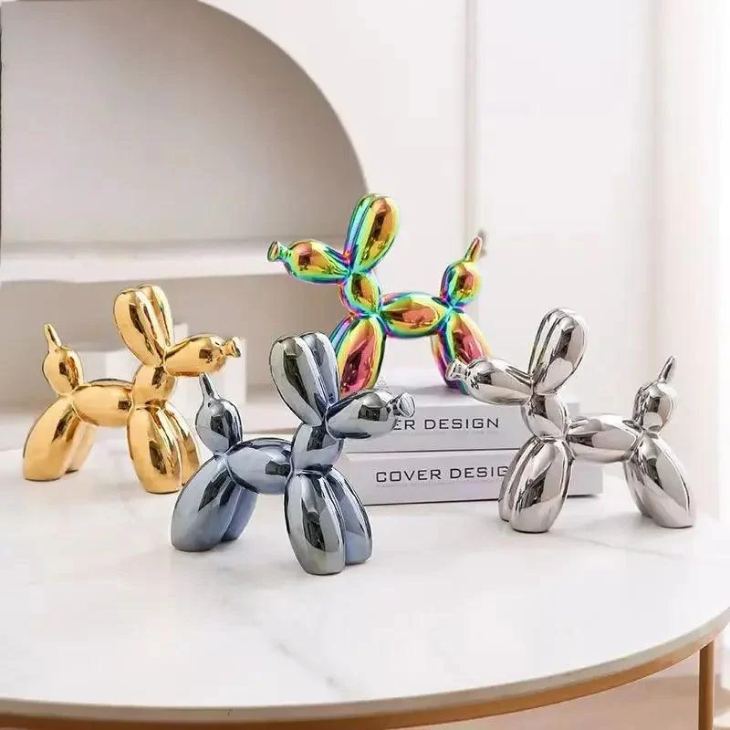 Ceramic Balloon Dog Abstract Ornament - - #tag1#