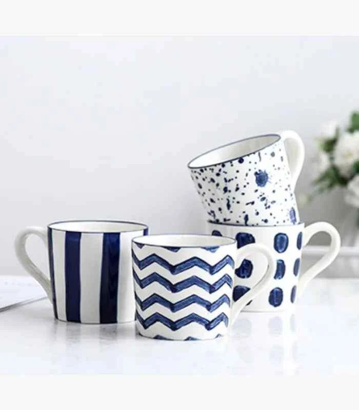 Ceramic_Cups_Jug_Ink_Hand-painted_White_Blue_-_-_tag1_-4167483 Ceramic Cups & Jug Ink Hand-painted White & Blue - - #tag1#