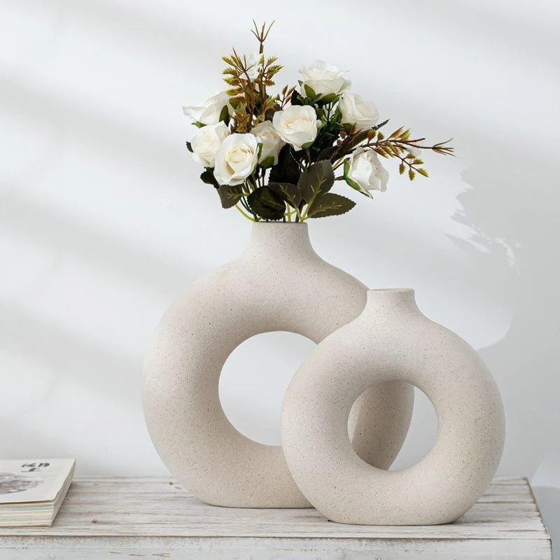 Ceramic_Donut_Vase_-_-4152137 Ceramic Donut Vase -
