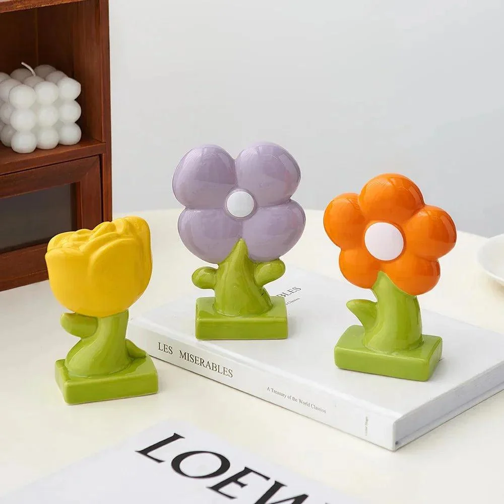 Ceramic_Pastel_Flower_Desk_Ornament_-_-_tag1_-4176618 Ceramic Pastel Flower Desk Ornament - - #tag1#