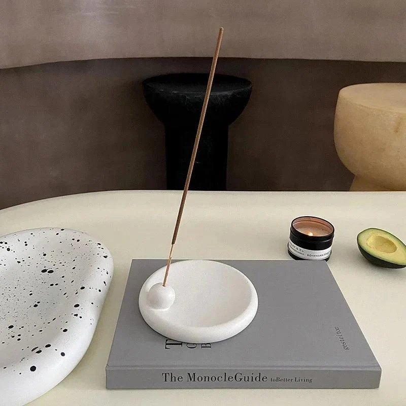Ceramic_Plain_Incense_Holder_-_-4152604 Ceramic Plain Incense Holder -
