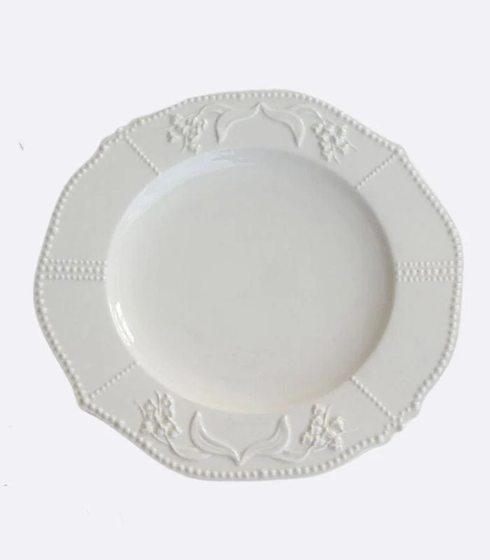 Ceramic_Plate_Lily_of_the_Valley_Embossed_Flower_Dinner_Tableware_-_-_tag1_-4168636 Ceramic Plate Lily of the Valley Embossed Flower Dinner Tableware - - #tag1#