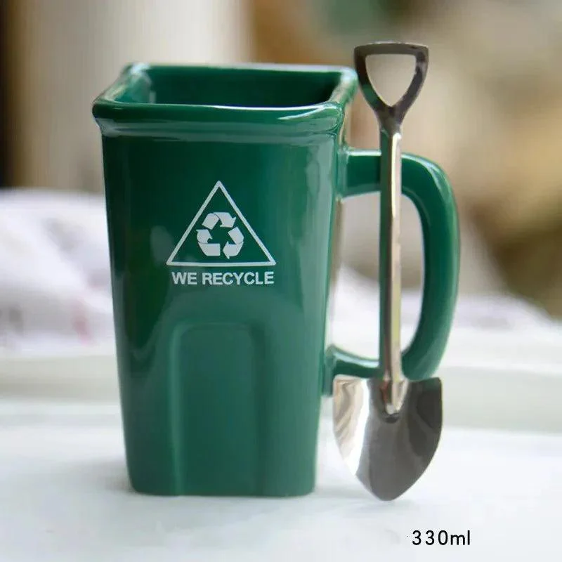 Ceramic_Rubbish_Bin_Shape_Mug_With_Shovel_Spoon_-_-_tag1_-4176681 Ceramic Rubbish Bin Shape Mug With Shovel Spoon - - #tag1#