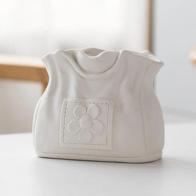 Ceramic_Stylish_Bag_Vase_-_-4153078 Ceramic Stylish Bag Vase -