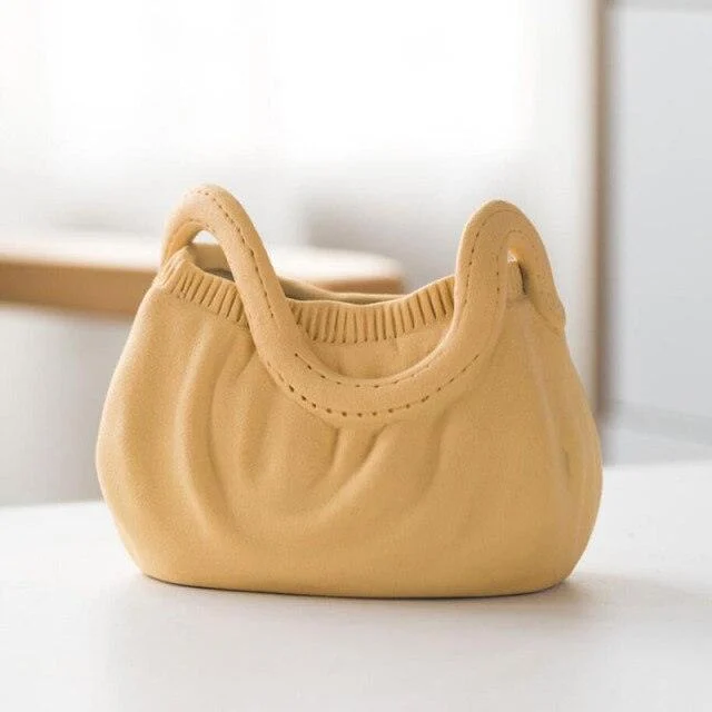 Ceramic_Stylish_Bag_Vase_-_-4153091 Ceramic Stylish Bag Vase -