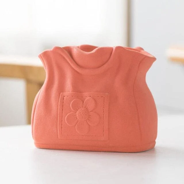 Ceramic_Stylish_Bag_Vase_-_-4153132 Ceramic Stylish Bag Vase -
