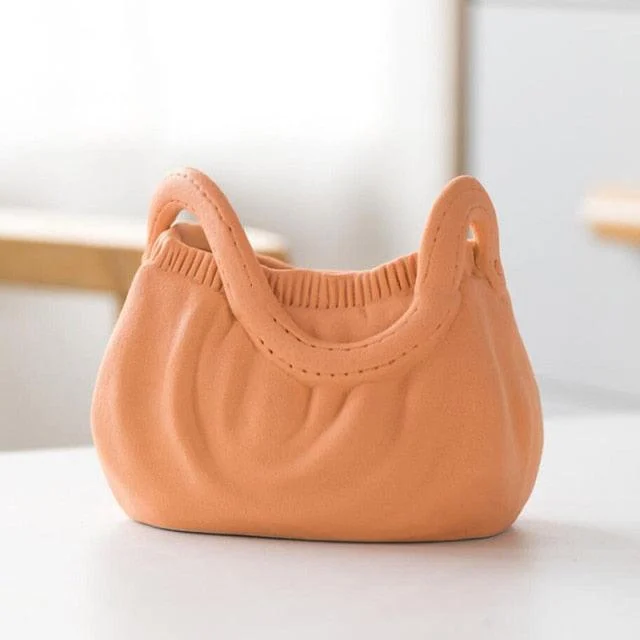 Ceramic_Stylish_Bag_Vase_-_-4153159 Ceramic Stylish Bag Vase -