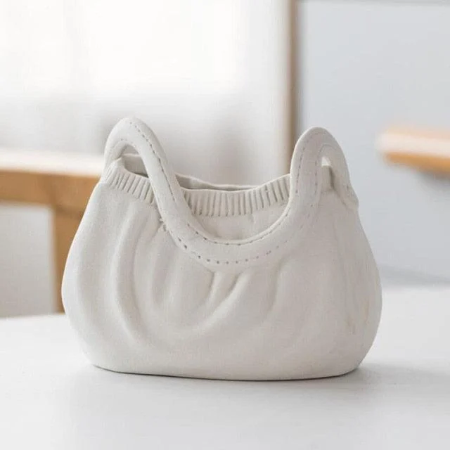 Ceramic_Stylish_Bag_Vase_-_-4153164 Ceramic Stylish Bag Vase -