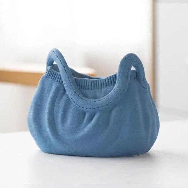 Ceramic_Stylish_Bag_Vase_-_-4153171 Ceramic Stylish Bag Vase -