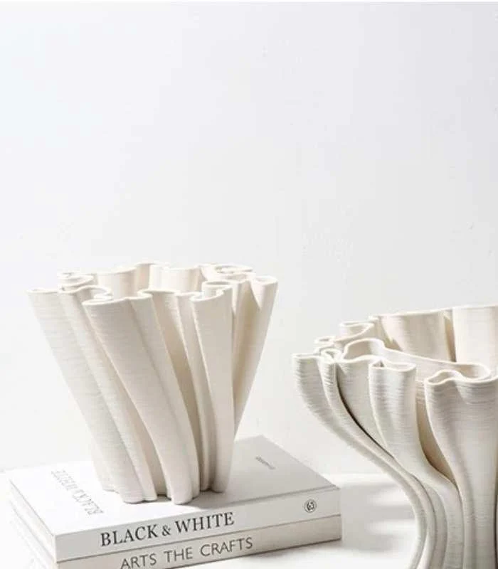 Ceramic_Table_Top_Vase_Twist_Centrepiece_Ceramic_-_-_tag1_-4169682 Ceramic Table Top Vase Twist Centrepiece Ceramic - - #tag1#