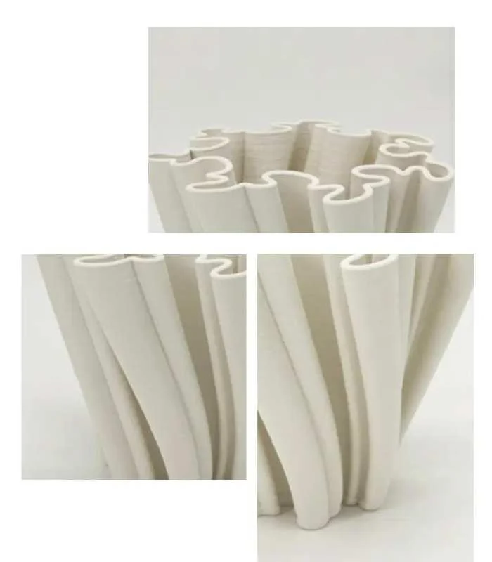 Ceramic_Table_Top_Vase_Twist_Centrepiece_Ceramic_-_-_tag1_-4169696 Ceramic Table Top Vase Twist Centrepiece Ceramic - - #tag1#