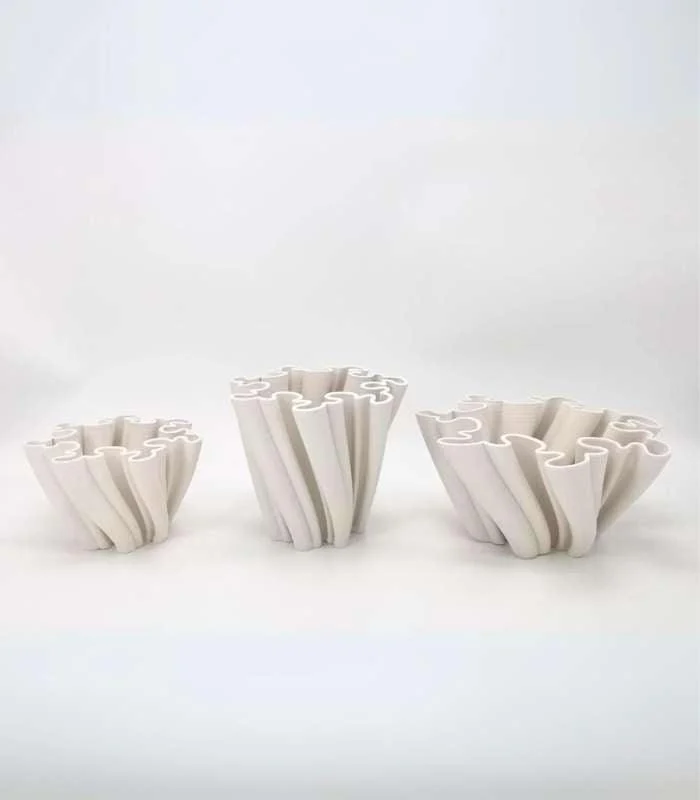 Ceramic_Table_Top_Vase_Twist_Centrepiece_Ceramic_-_-_tag1_-4169708 Ceramic Table Top Vase Twist Centrepiece Ceramic - - #tag1#