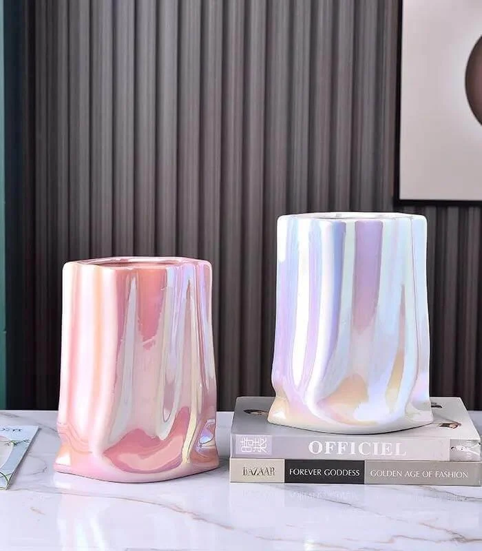 Ceramic_Tabletop_Vase_Paper_Bag_Shape_23.5_cm_-_-_tag1_-4169781 Ceramic Tabletop Vase Paper Bag Shape 23.5 cm - - #tag1#