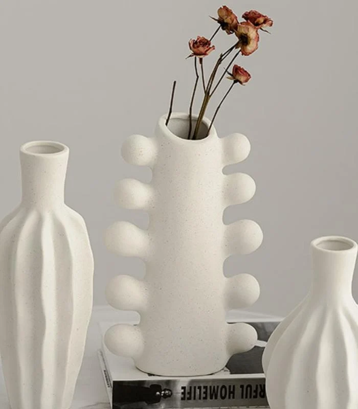Ceramic_Vase_Aurora_Elegant_Cream_White_-_-_tag1_-4170188 Ceramic Vase Aurora Elegant Cream White - - #tag1#
