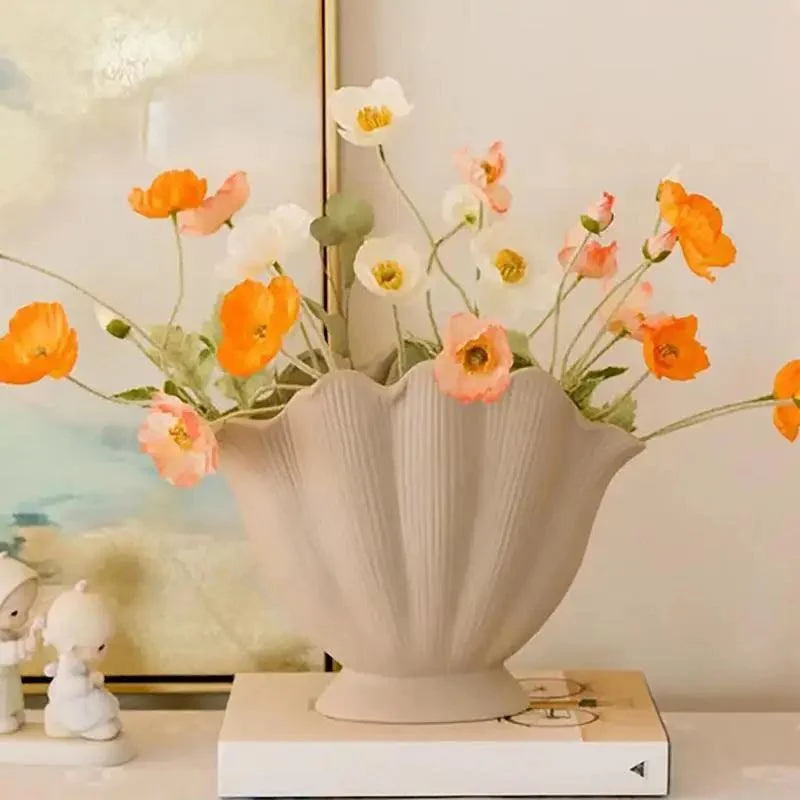 Ceramic_Vase_Sea_Shell_Lotus_Leaf_Leaf_Shape_Floral_Arrangement_Accessories_Flower_Vase_Terrarium_Room_Decoration_Accessories_-_-_tag1_-4170220 Ceramic Vase Sea Shell Lotus Leaf Leaf Shape Floral Arrangement Accessories Flower Vase Terrarium Room Decoration Accessories - - #tag1#