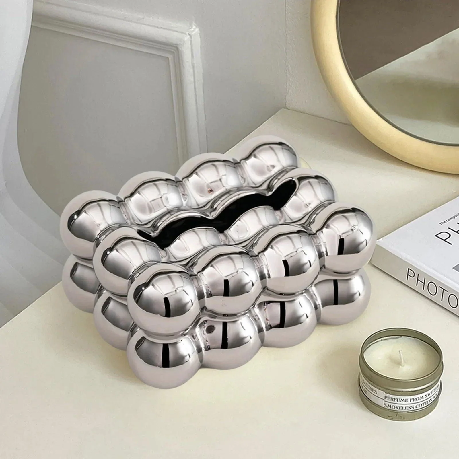 Ceramics_Bubble_Marshmello_Tissue_Holder_-_-4153579 Ceramics Bubble Marshmello Tissue Holder -