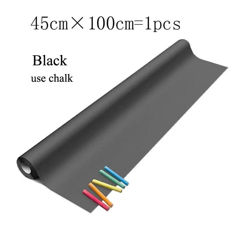 Chalkboard_Wall_Sticker_-_Black_White_-_PVC_-_For_Children_s_Room-Playroom-Kitchen_-_Easily_Removable_-_45cm_x_100cm_-_-_tag1_-4177122 Chalkboard Wall Sticker - Black & White - PVC - For Children's Room/Playroom/Kitchen - Easily Removable - 45cm x 100cm - - #tag1#