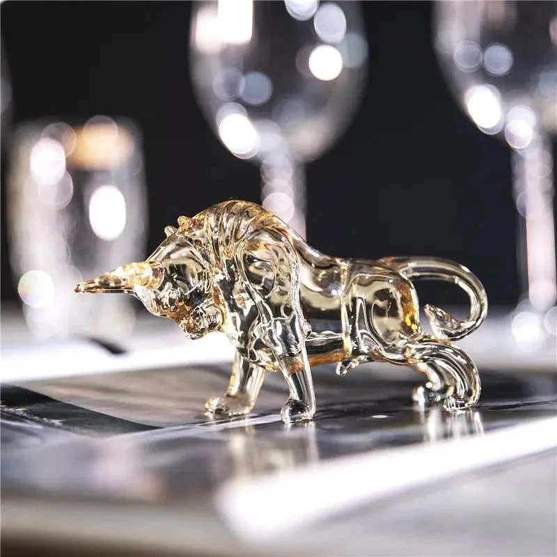 Champagne_Crystal_Bull_Figurine_-_-4154096 Champagne Crystal Bull Figurine -