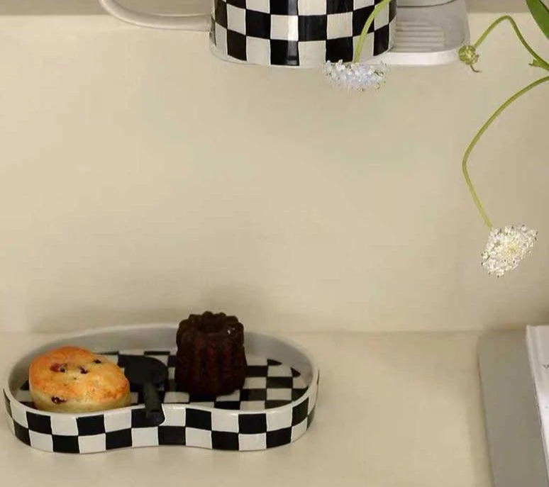 Checkered_Ceramic_Cup_Mug_-_-4155147 Checkered Ceramic Cup Mug -