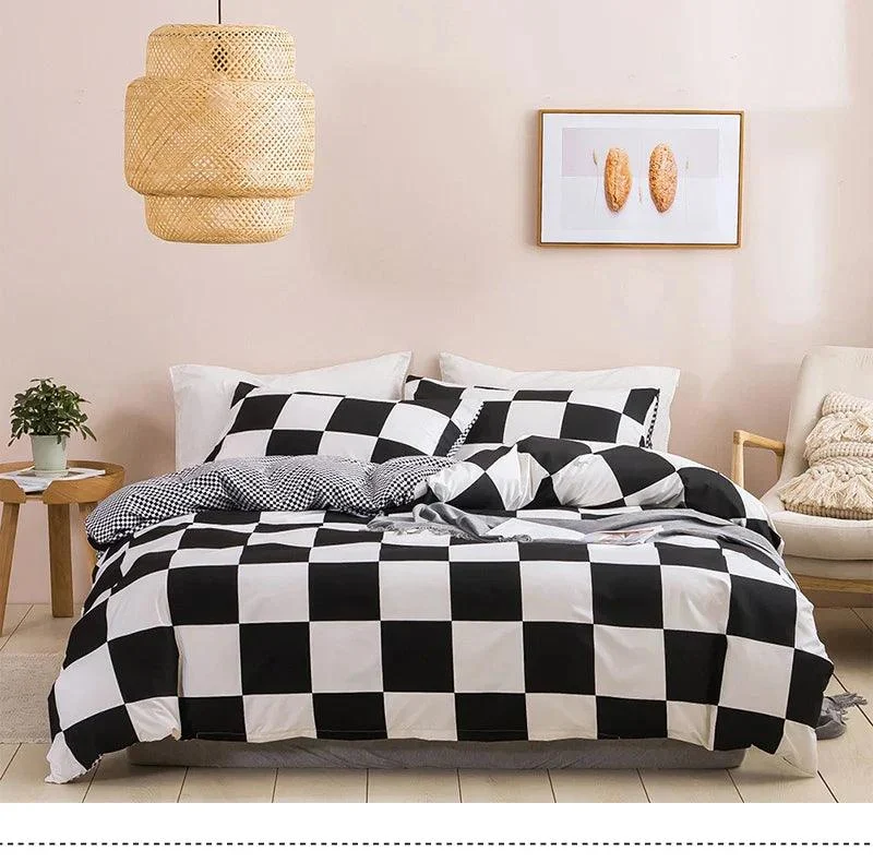 Checkered_Charm_Bedding_Set_-_Single-Queen_Size_Ensemble_-_-4155253 Checkered Charm Bedding Set - Single/Queen Size Ensemble -