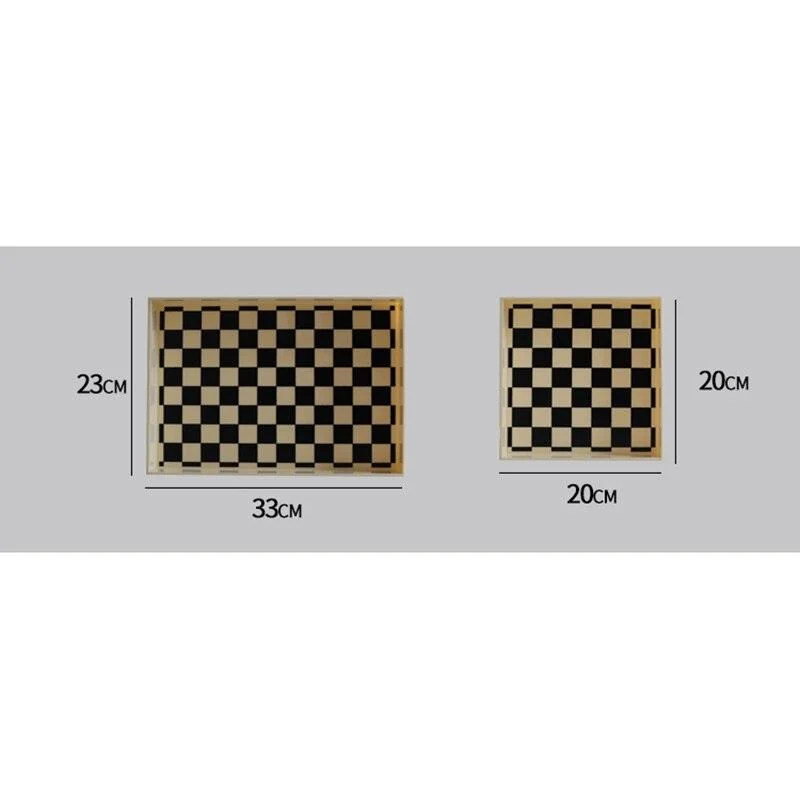 Checkered_Marble_Decorative_Tray_-_-4155399 Checkered Marble Decorative Tray -
