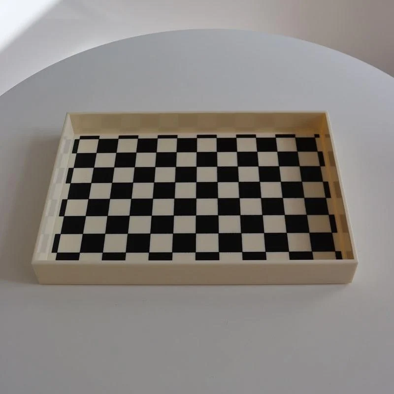 Checkered_Marble_Decorative_Tray_-_-4155403 Checkered Marble Decorative Tray -