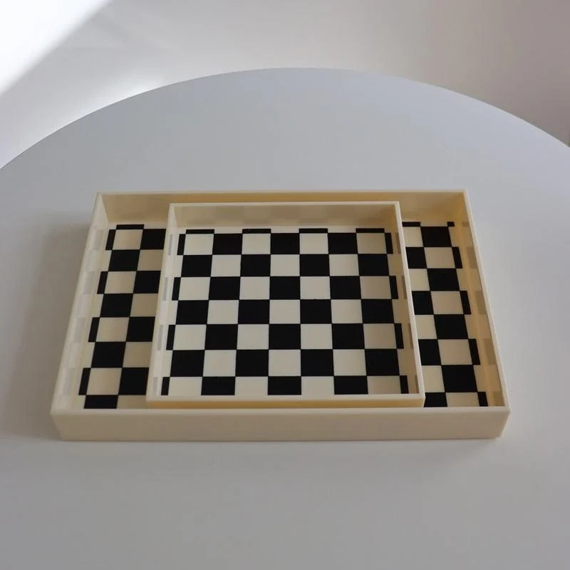 Checkered_Marble_Decorative_Tray_-_-4155410 Checkered Marble Decorative Tray -