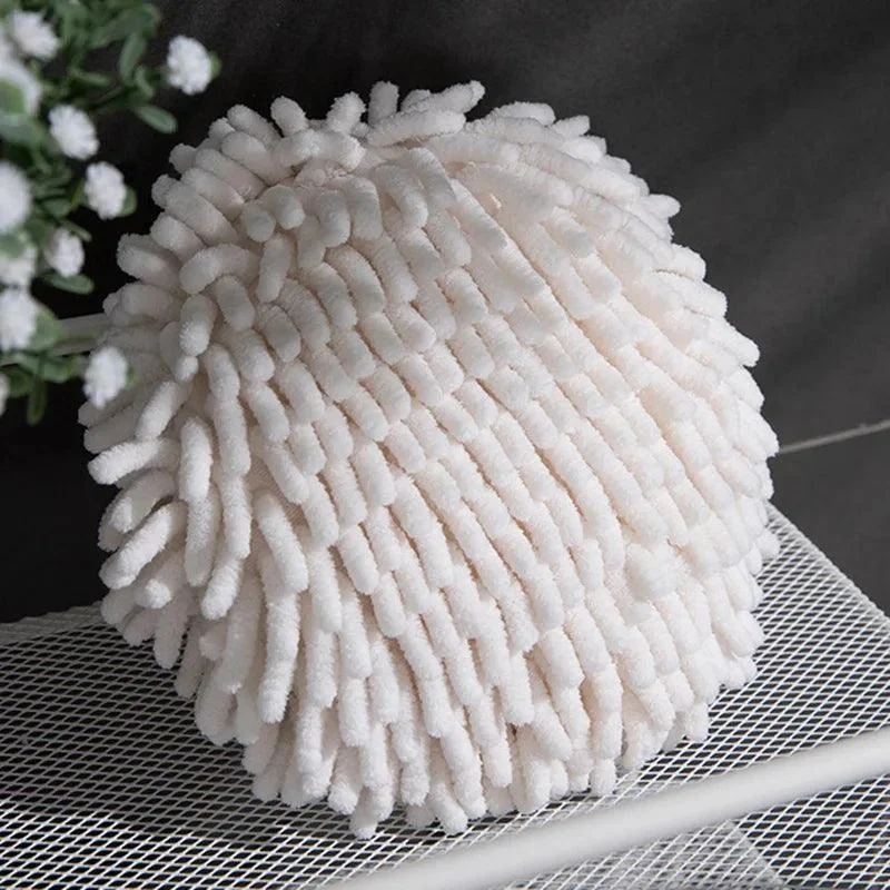 Chenille Hand Towels Hand Towel Ball with Hanging Loops-Microfiber Towels -
