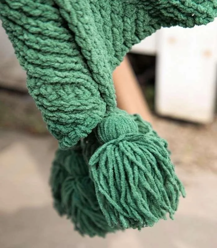 Chenille_Stripe_Plaid_Blanket_Soft_with_Tassels_Throw_1kg_-_-_tag1_-4172013 Chenille Stripe Plaid Blanket Soft with Tassels Throw 1kg - - #tag1#