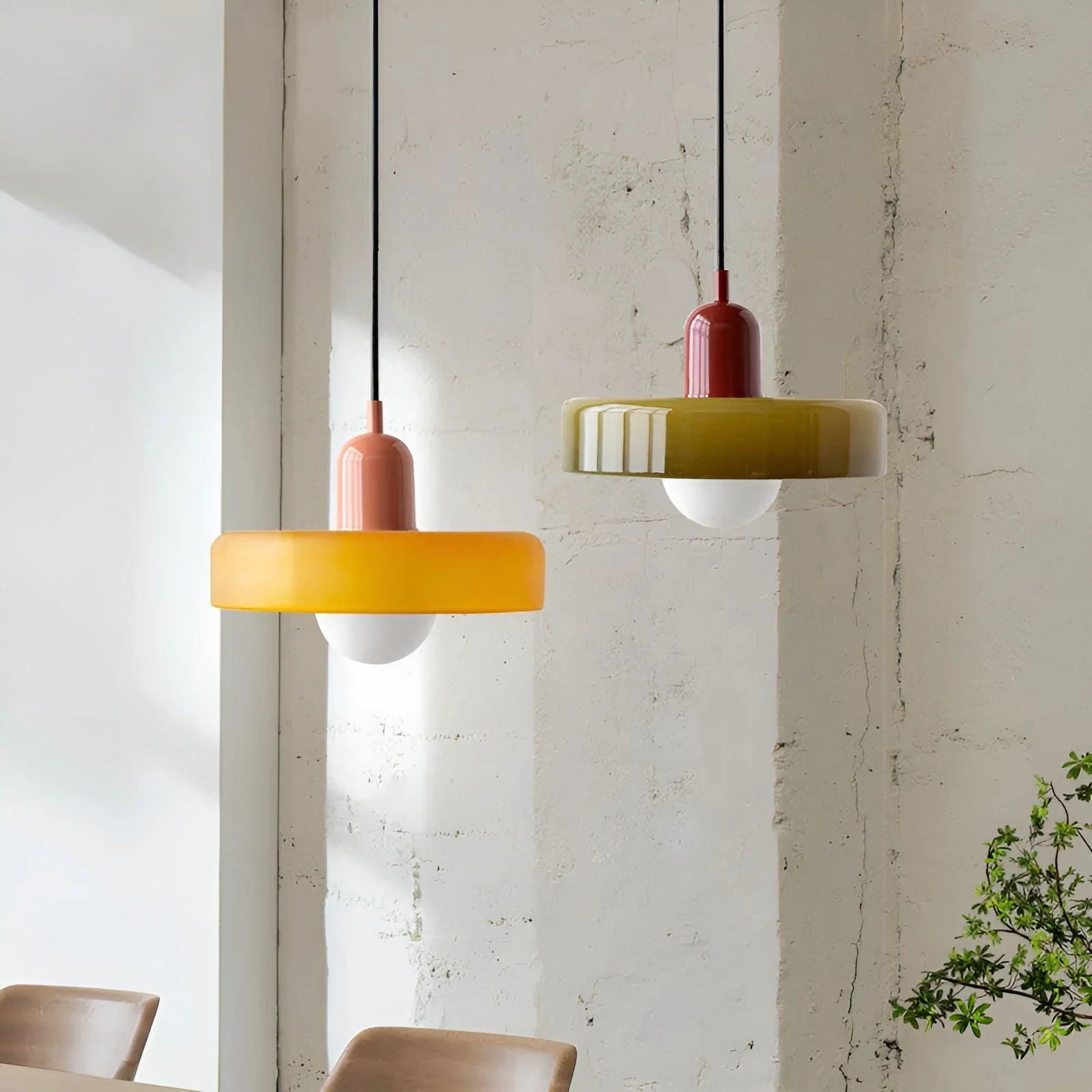 ChicChandelier - Adjustable and colorful hanging glass pendant lights - - #tag1#