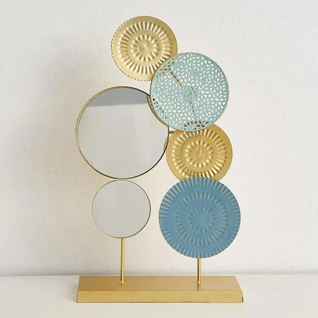 Chic_Flower_Round_Metal_Wall_Art_-_-4156267 Chic Flower Round Metal Wall Art -