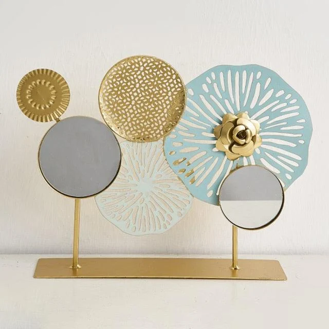 Chic_Flower_Round_Metal_Wall_Art_-_-4156274 Chic Flower Round Metal Wall Art -