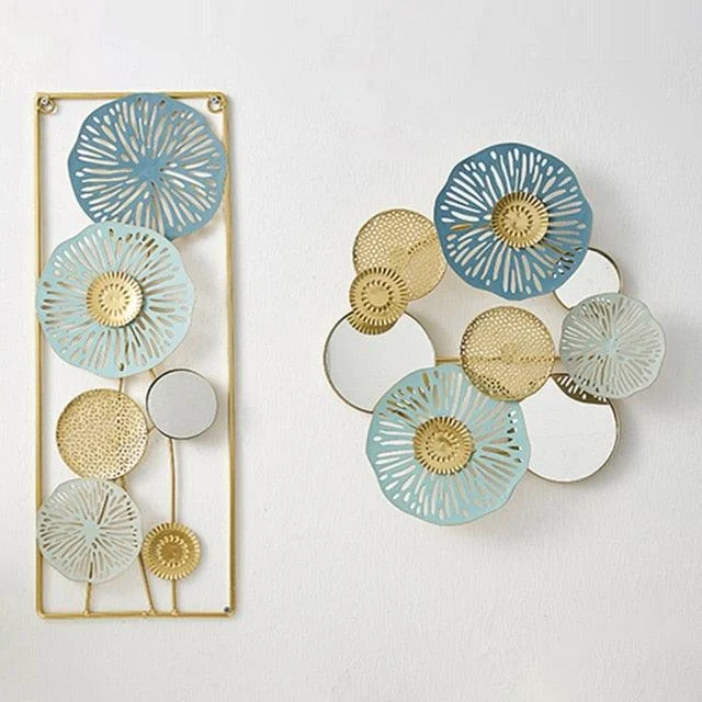 Chic_Flower_Round_Metal_Wall_Art_-_-4156281 Chic Flower Round Metal Wall Art -