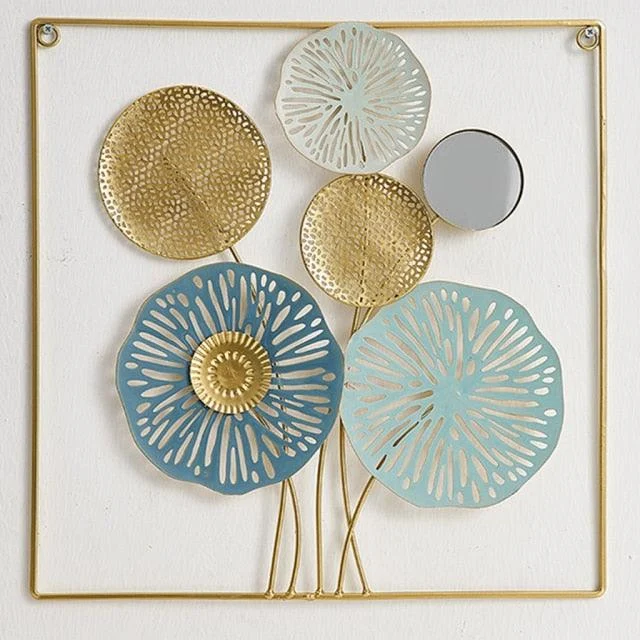 Chic_Flower_Round_Metal_Wall_Art_-_-4156288 Chic Flower Round Metal Wall Art -