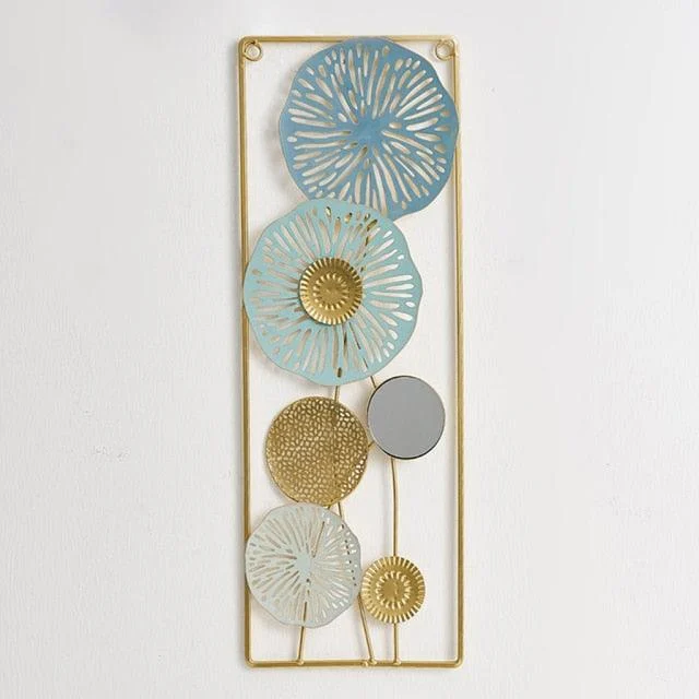 Chic_Flower_Round_Metal_Wall_Art_-_-4156296 Chic Flower Round Metal Wall Art -