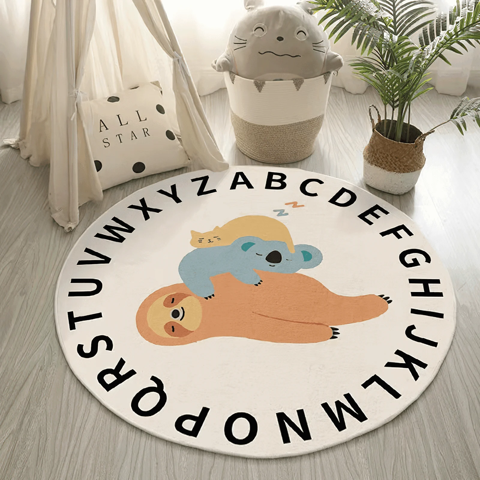Children's Animal Alphabet Rug -