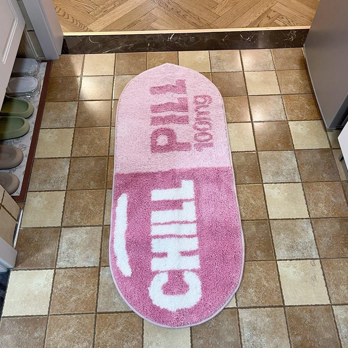 Chill Pill Oval Tufted Rug -  - #tag1#