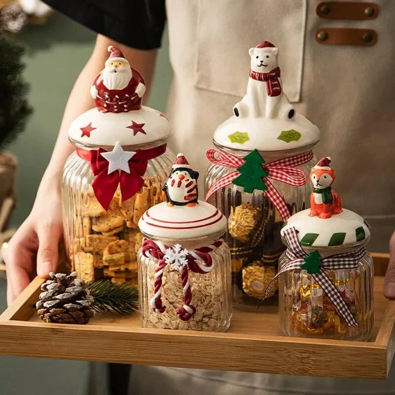 Christmas_Glass_Candy_Jars_with_Lids_-_-4157370 Christmas Glass Candy Jars with Lids -