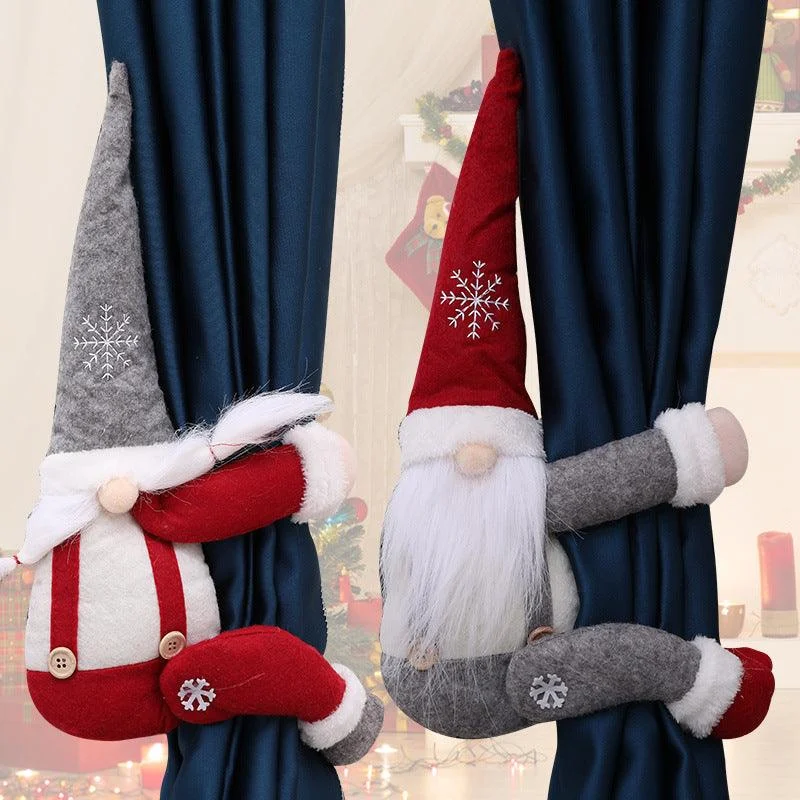 Christmas_Gnome_Curtain_Buckle_with_Snowflake_Hat_-_-_tag1_-4175463 Christmas Gnome Curtain Buckle with Snowflake Hat - - #tag1#