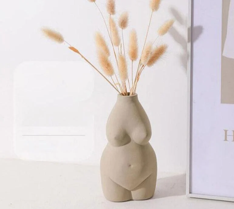 Chubby_Ceramic_Nude_Body_Vase_For_Flowers_-_-4157834 Chubby Ceramic Nude Body Vase For Flowers -