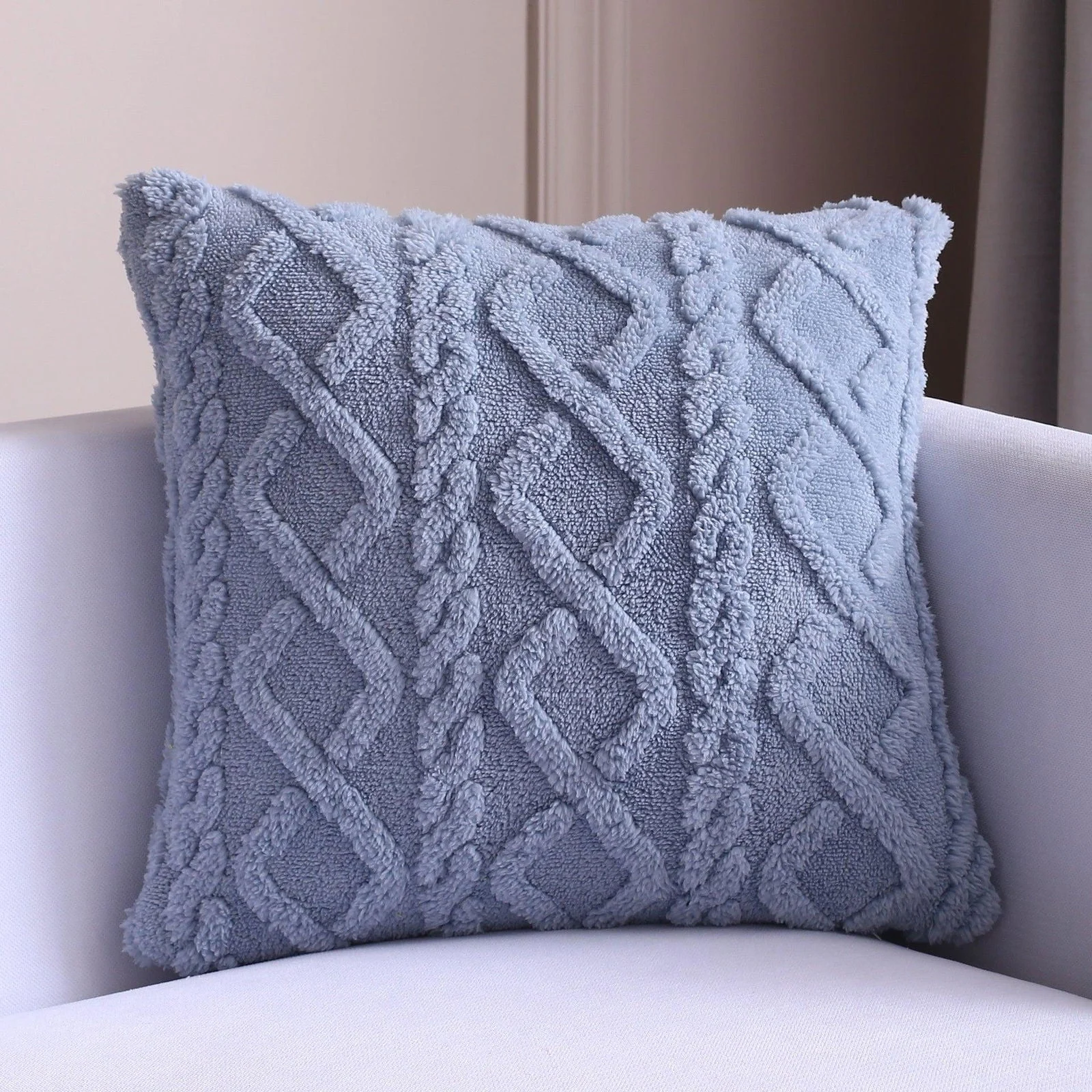 Chunky_Knit_Style_Cushion_Cover_-_-4158097 Chunky Knit Style Cushion Cover -
