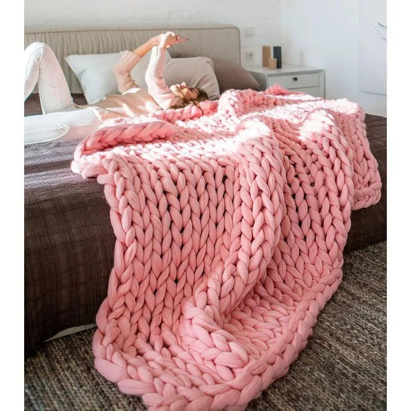 Chunky_Merino_Knitted_Blanket_-_-4158196 Chunky Merino Knitted Blanket -